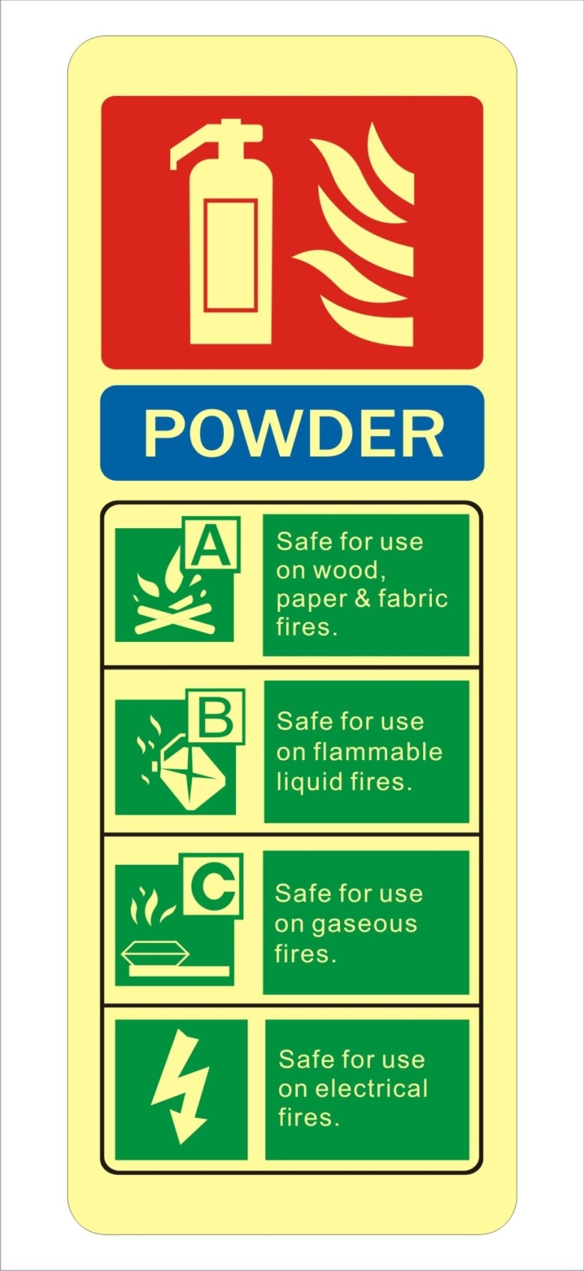 Fire Extinguisher Sign Board