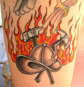 Firefighter Helmet Tattoos