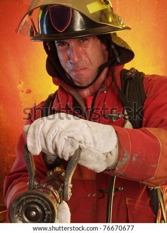 Firefighter In Action Pictures