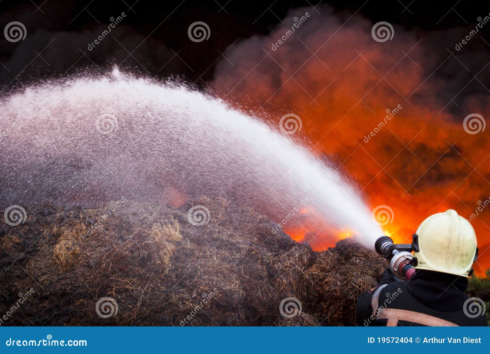 Firefighter In Action Pictures