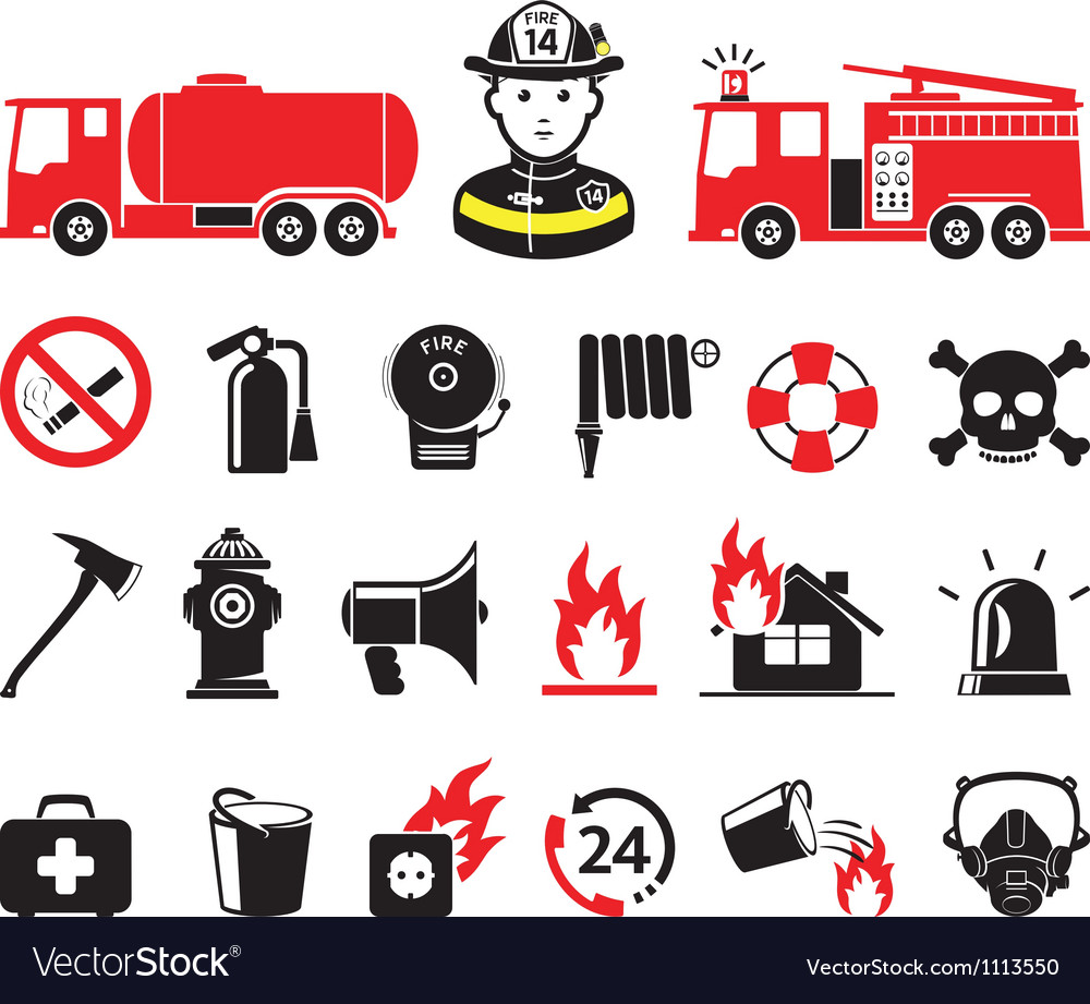 Firefighter Logo Vector