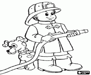 Firefighter Pictures To Color