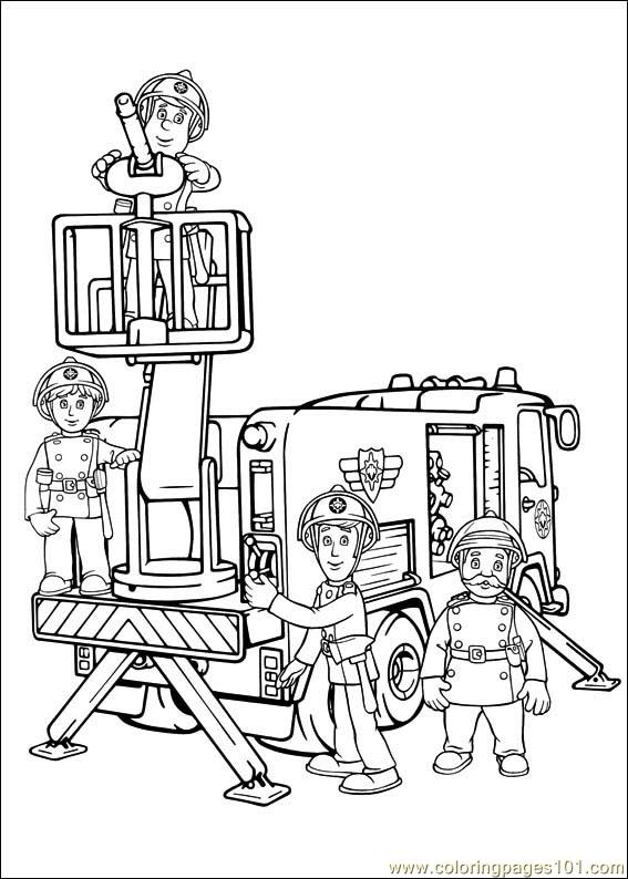 Fireman Sam Pictures To Color