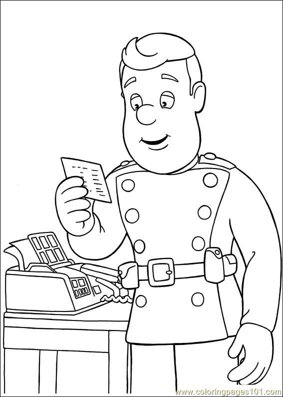 Fireman Sam Pictures To Color