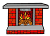 Fireplace Clipart