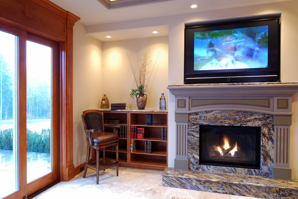 Fireplace Design Ideas With Tv Above