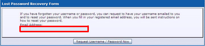 Forgot Password Form