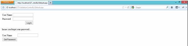 Forgot Password Form In Asp.net