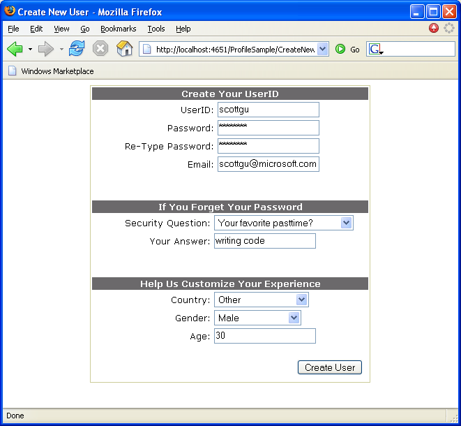 Forgot Password Form In Asp.net