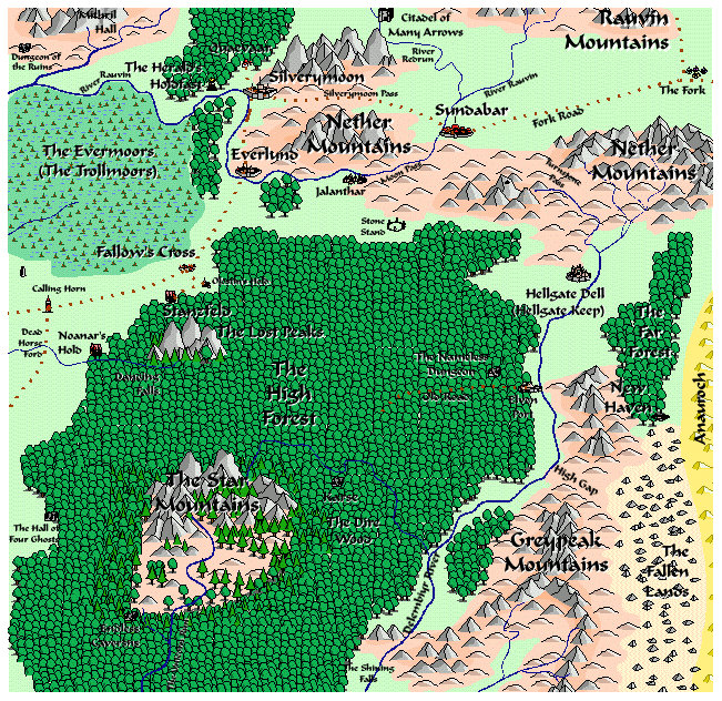 Forgotten Realms Map 4e