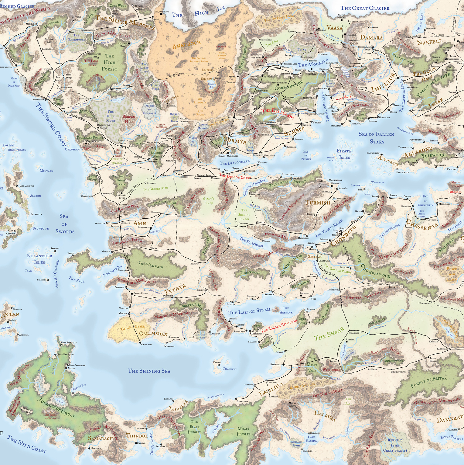 Forgotten Realms Wiki Map