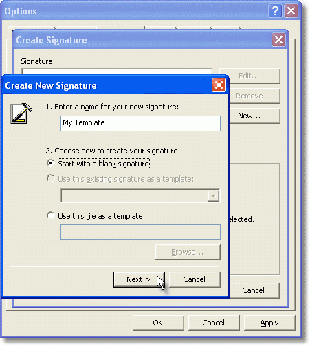 Forum Signature Template