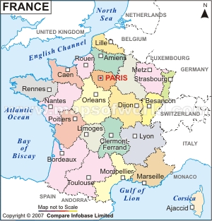 France Map Nice