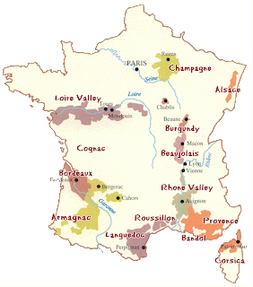 France Map Regions In English