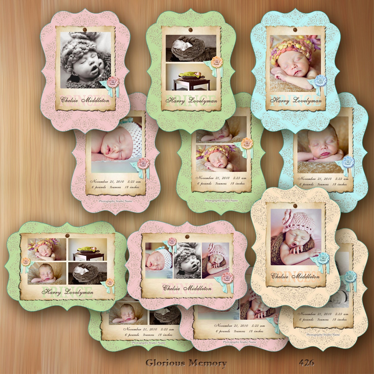 Free Birth Announcement Templates For Photographers