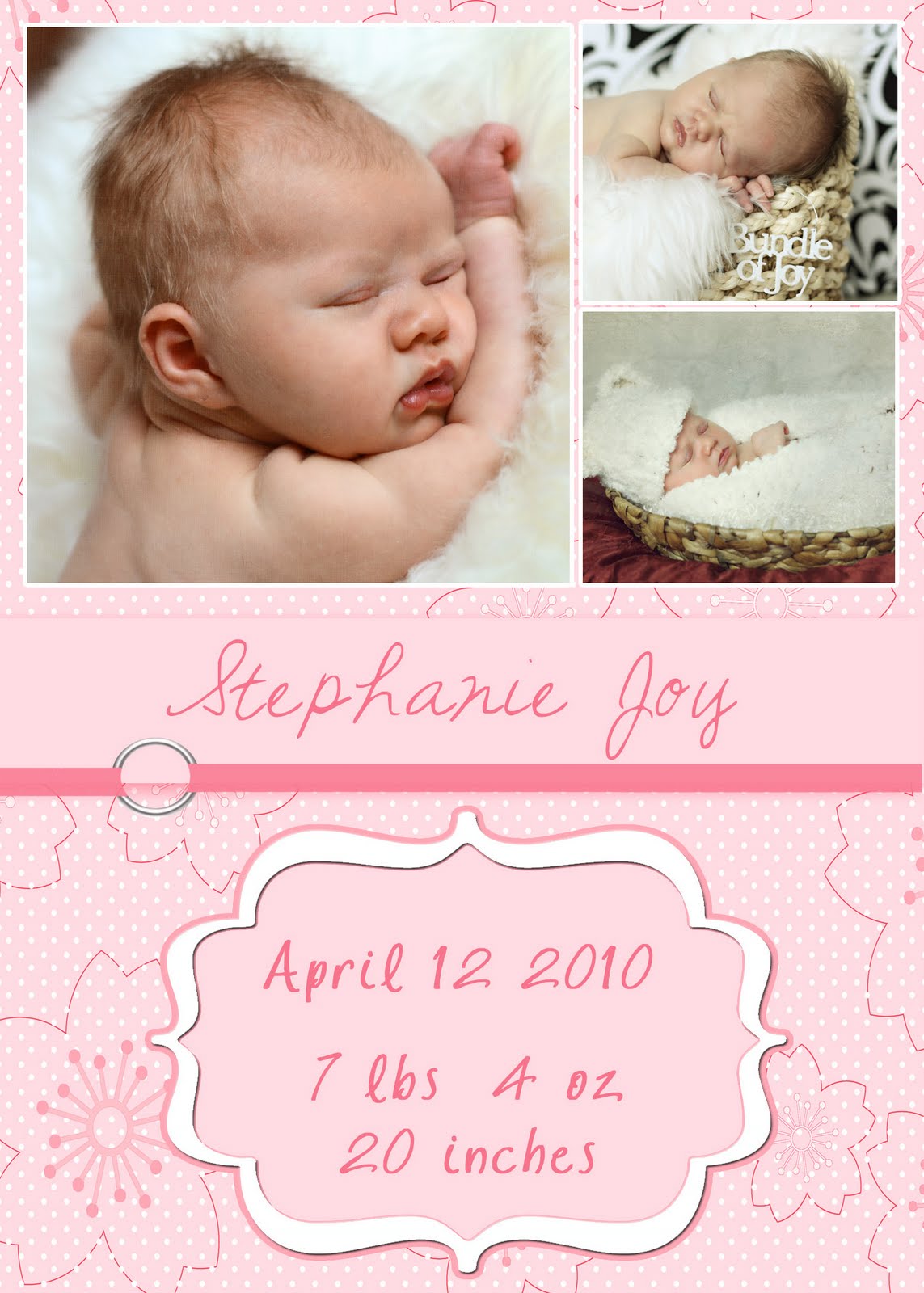 Free Birth Announcement Templates For Photoshop