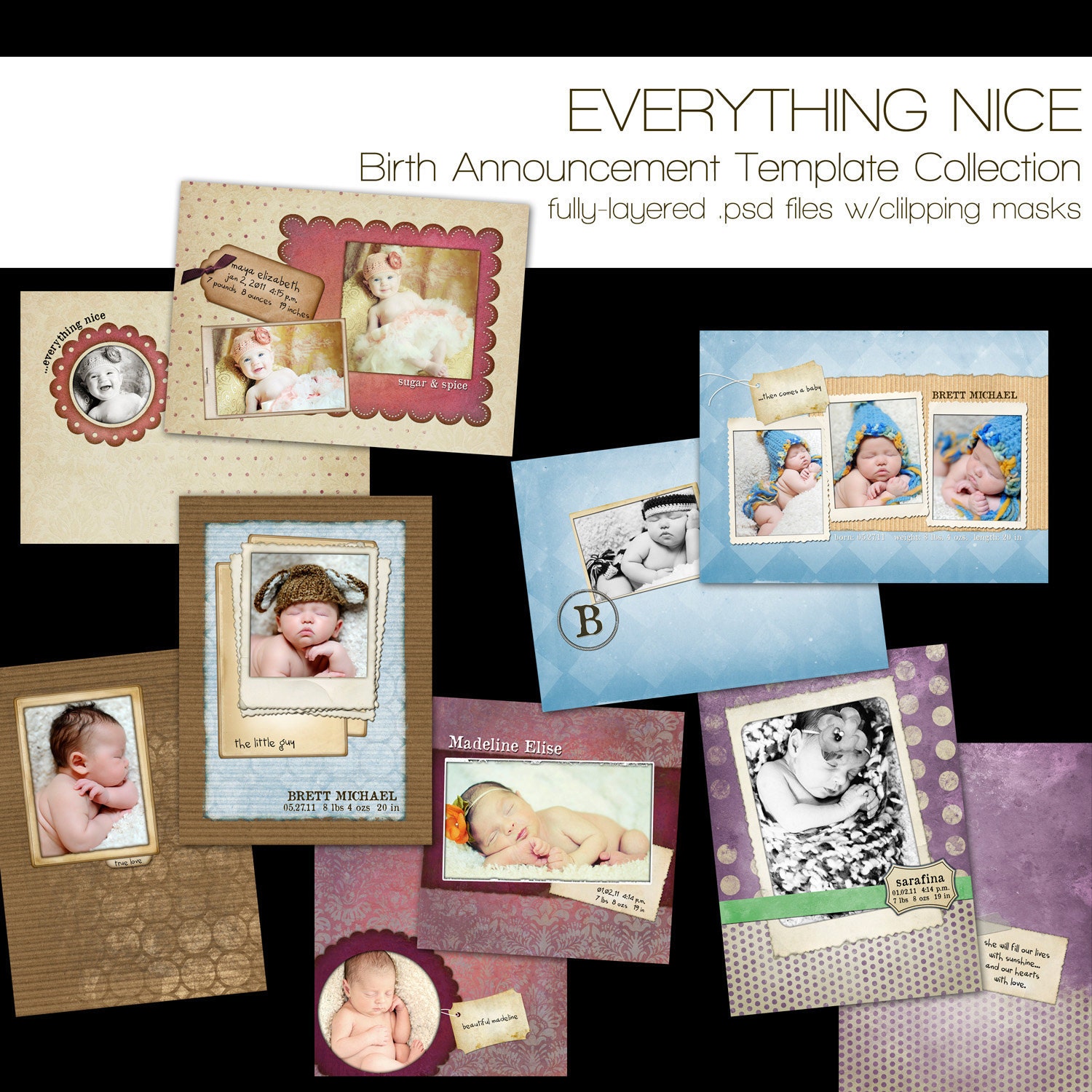 Free Birth Announcement Templates Online