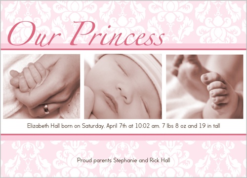 Free Birth Announcement Templates Printable