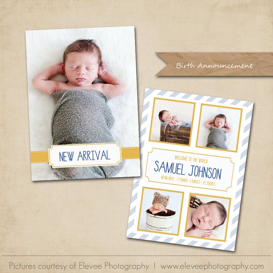 Free Birth Announcement Templates Psd