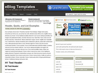 Free Blogger Header Templates