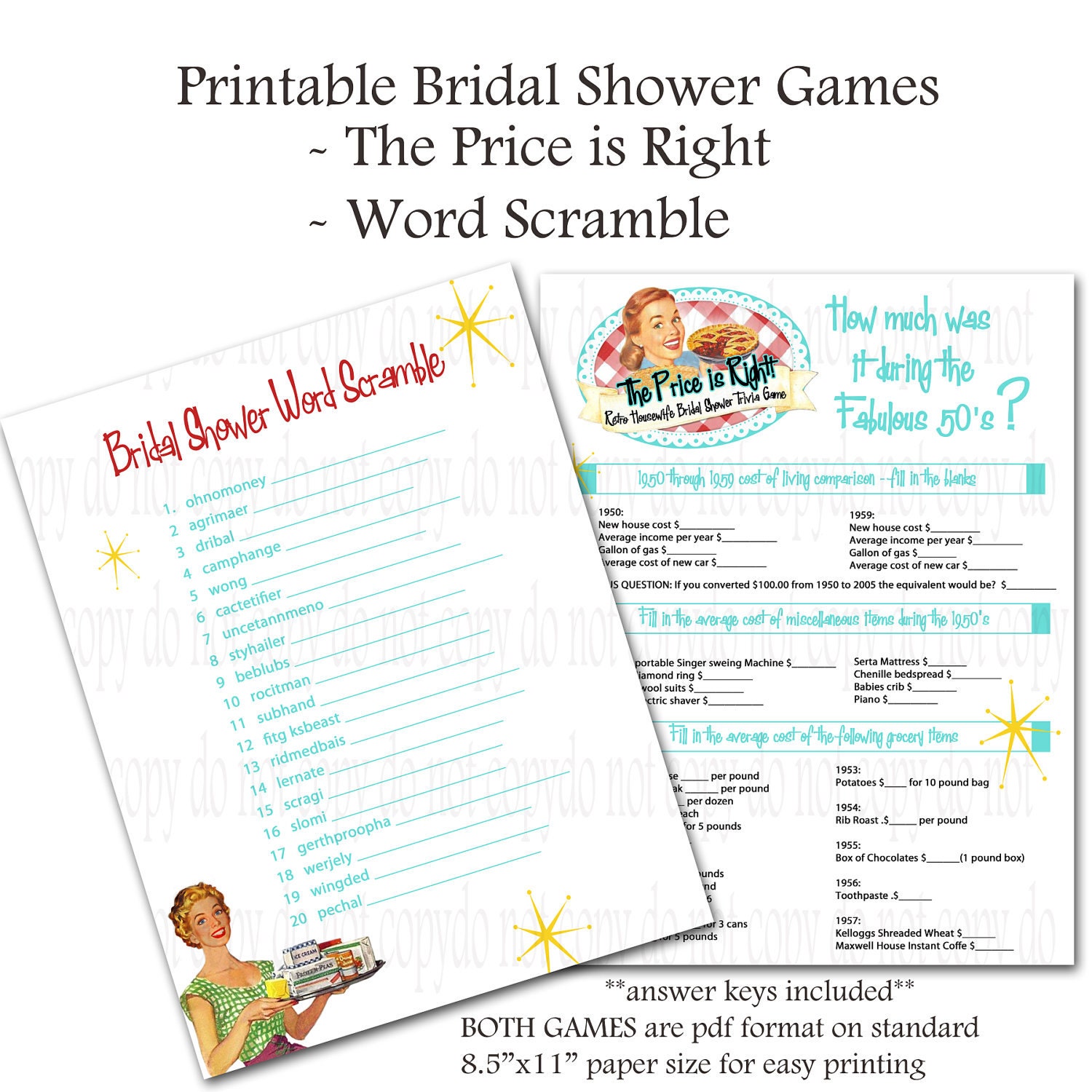 Free Bridal Shower Games