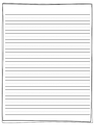 Free First Grade Writing Paper Template