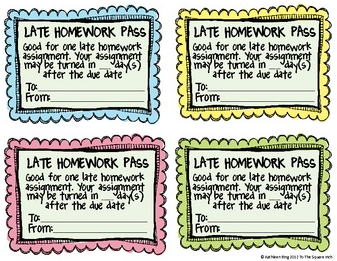 Free Homework Pass Coupon