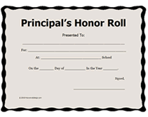 Free Honor Roll Certificate Templates