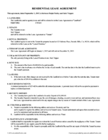 Free Lease Agreement Template California