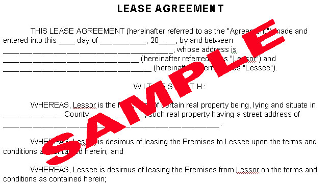 Free Lease Agreement Template Florida