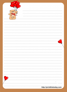 Free Letter Writing Paper For Kids