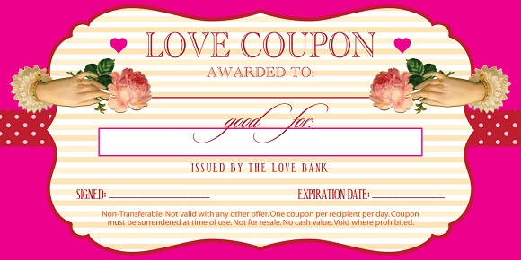 Free Love Coupons For Boyfriend