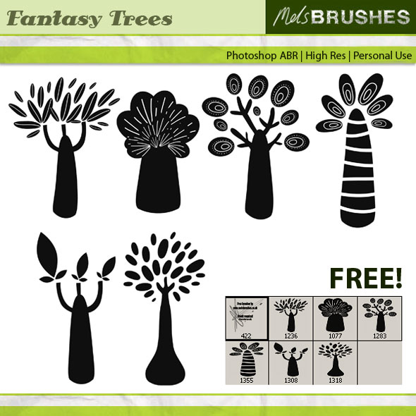 Free Photoshop Brushes Trees