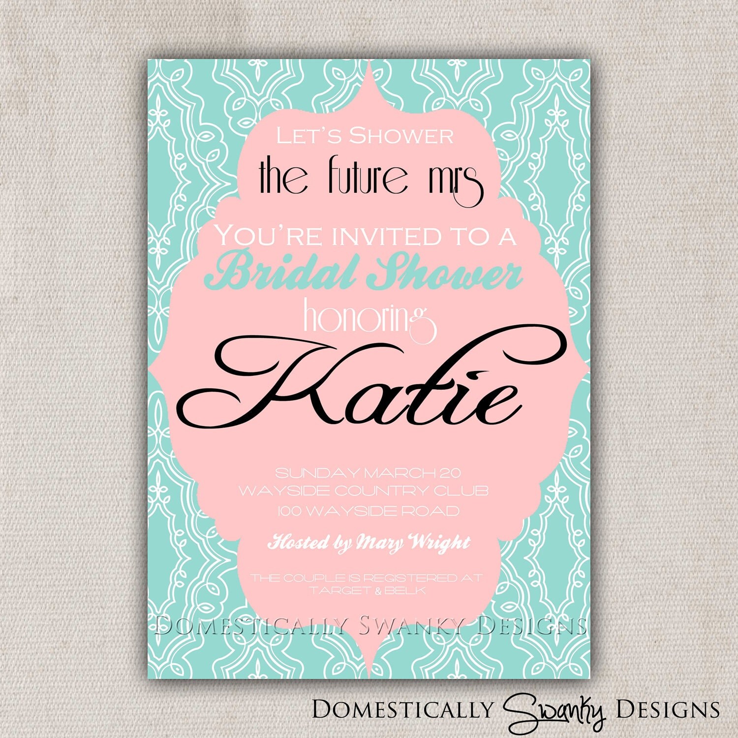 Free Printable Bridal Shower Invitations