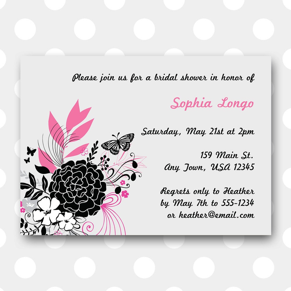 Free Printable Bridal Shower Invitations