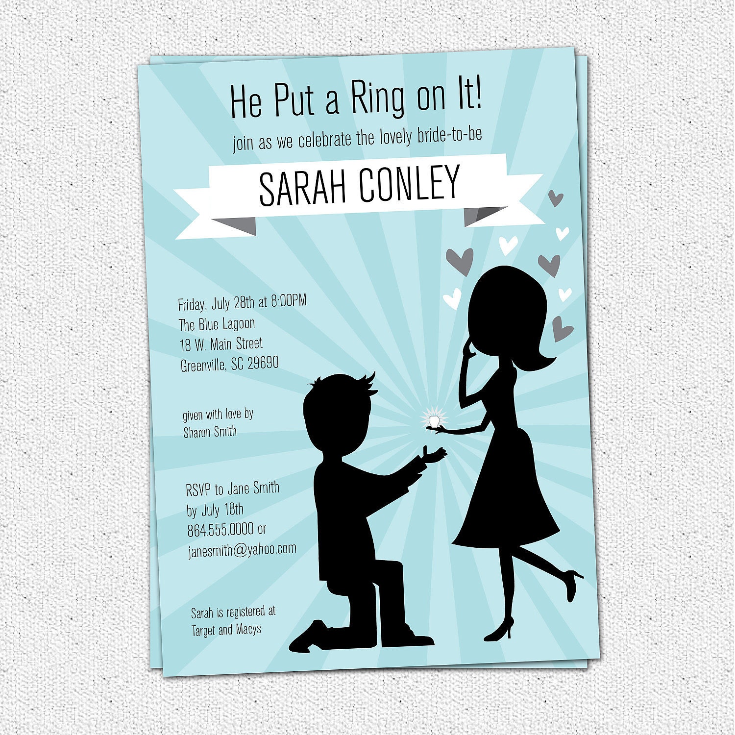 Free Printable Bridal Shower Invitations