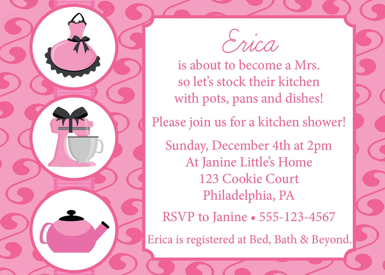 Free Printable Bridal Shower Invitations