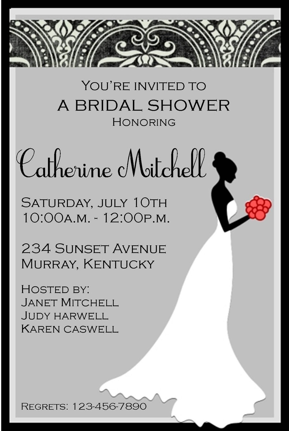 Free Printable Bridal Shower Invitations