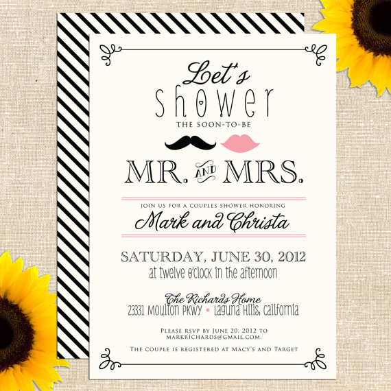 Free Printable Bridal Shower Invitations