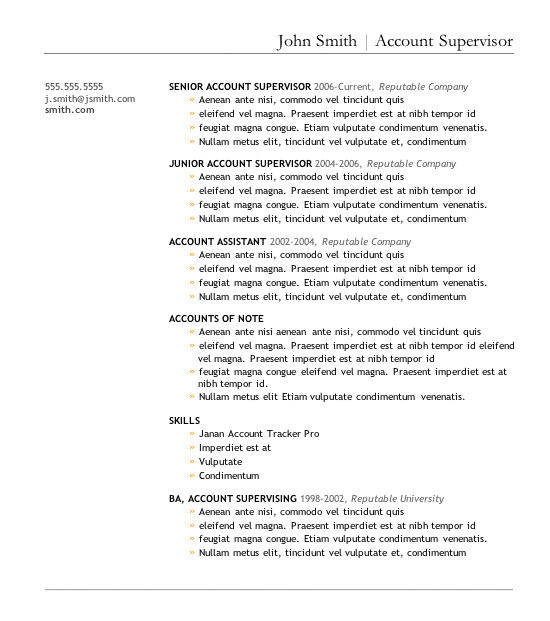 Free Resumes Templates