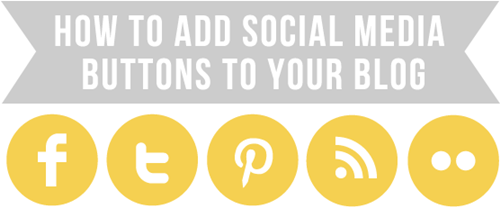 Free Social Media Buttons For Blogger