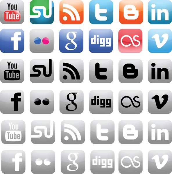 Free Social Media Icons Grey