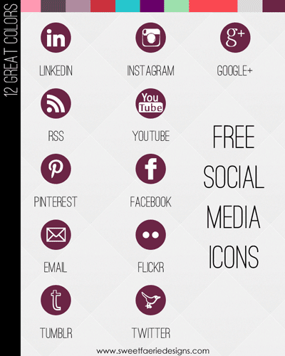 Free Social Media Icons Grey