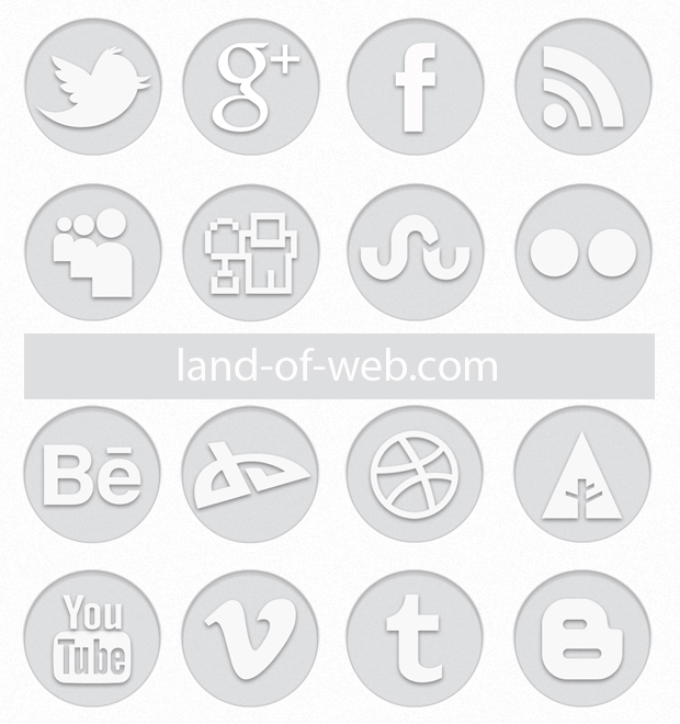 Free Social Media Icons Grey