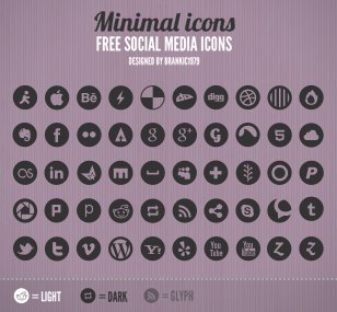 Free Social Media Icons White