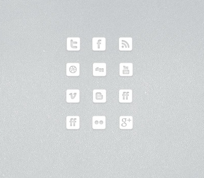 Free Social Media Icons White