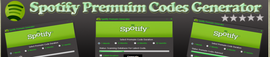 Free Spotify Premium Code Generator Online