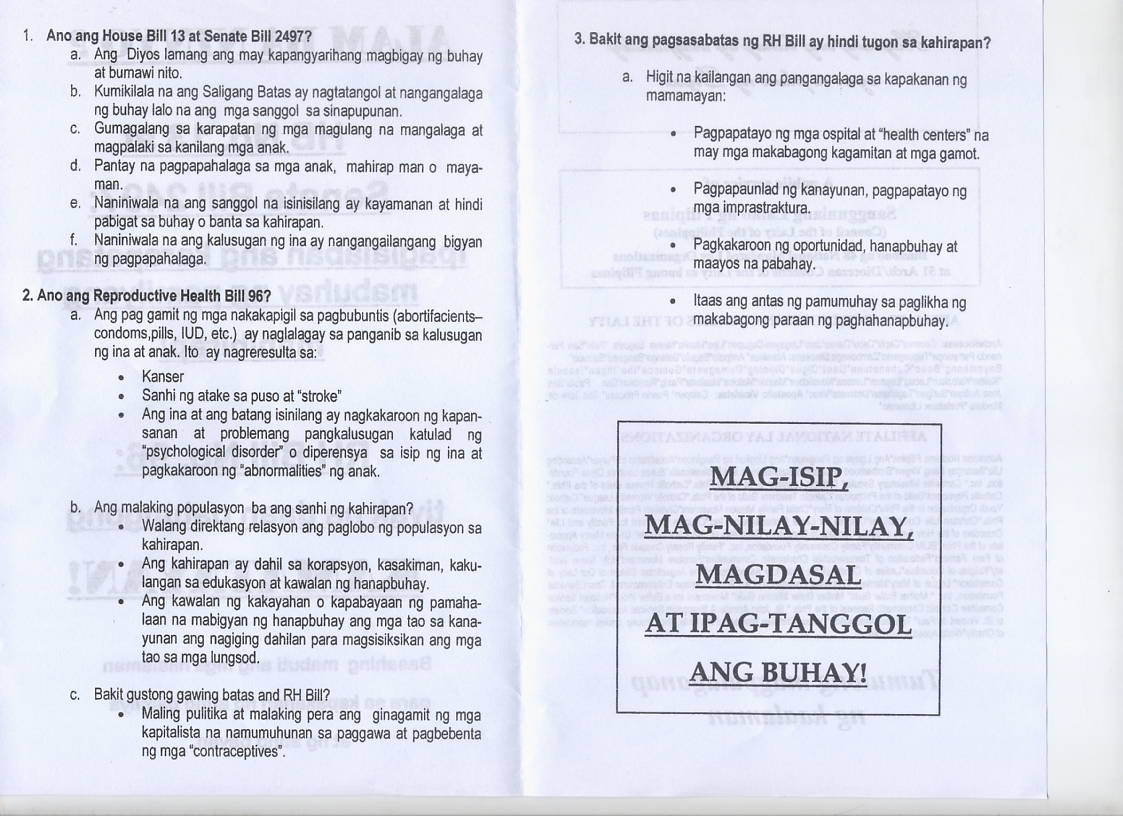 Freedom Of Information Bill Tagalog