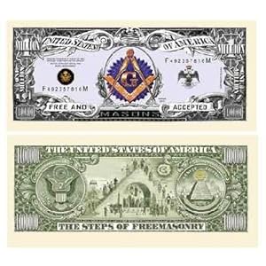 Freemason Symbols On Dollar Bill