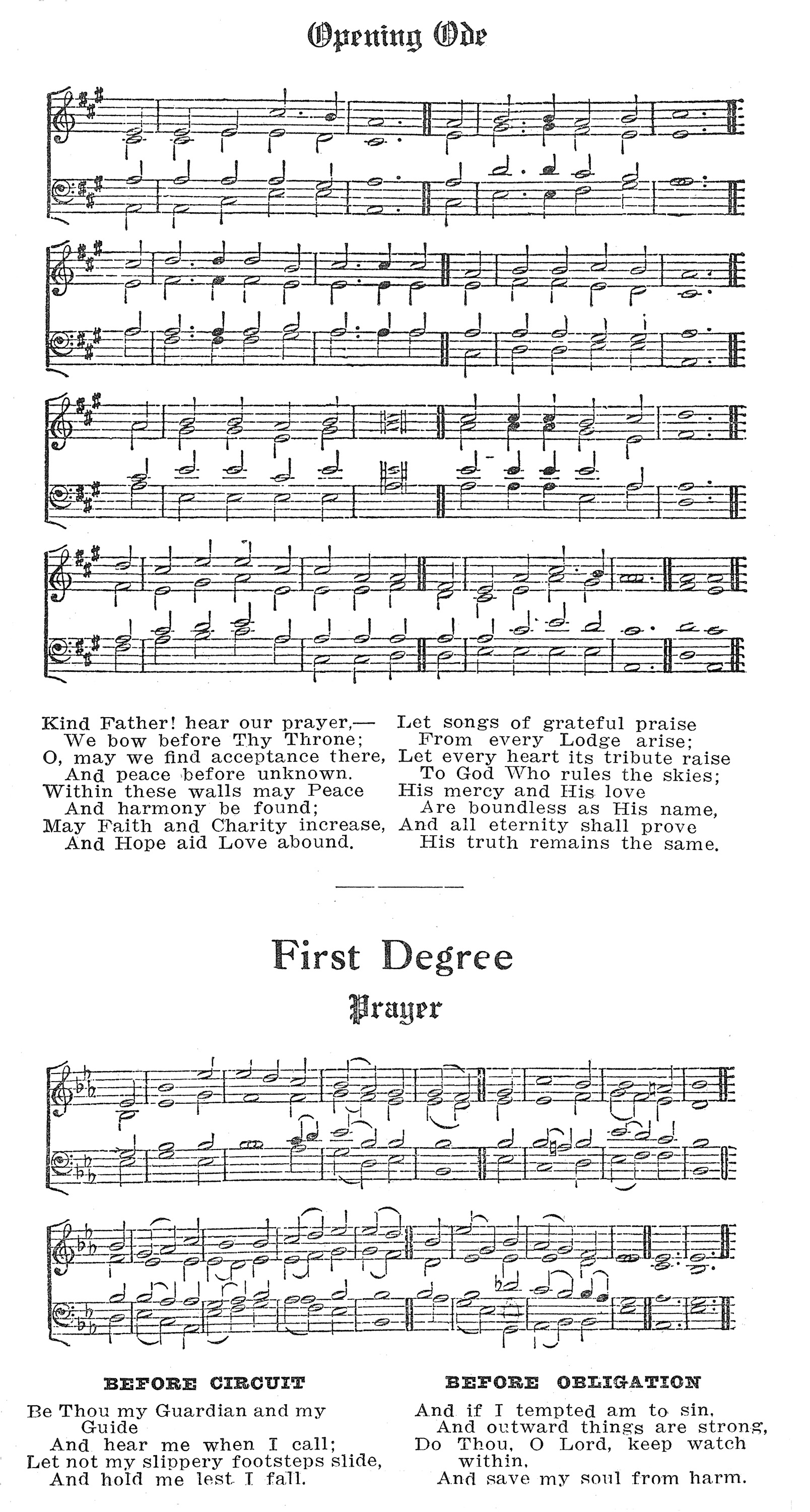 Freemasonry Degrees Chart